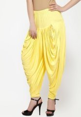 Sakhi Sang Solid Yellow Dhoti Salwars women