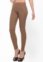 Samayra Brown Solid Jegging women