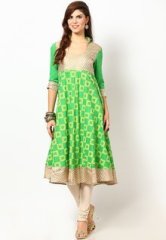 Sangria 100% Cotton Green Kurti women