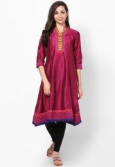 Sangria Magenta Kurti women