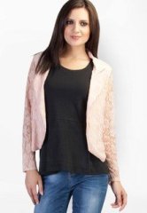 Schwof Peach Lace Printed Jacket women