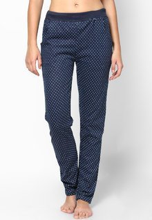 Sdl By Sweet Dreams Navy Pyjama With Polka Dots women