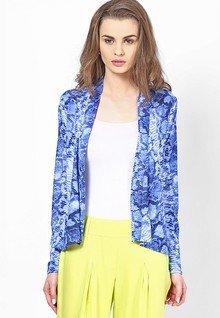 Shibori Designs Animal Print In Suede Shrug women