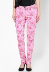 Shibori Designs Pink Printed Trousers Petite Fit women