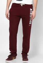 Smag Solid Wine Track Pants men