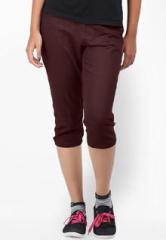 Softwear Brown Solid Capri women