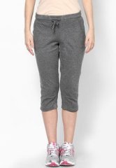 Softwear Charcoal Grey Solid Capri women