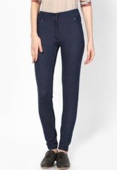 Softwear Solid Navy Blue Jegging women