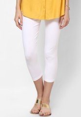 Softwear White Solid Capri women