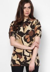 Species Brown Printed Tunic women