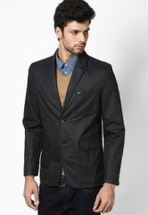 Spykar Black Jacket & Blazers men