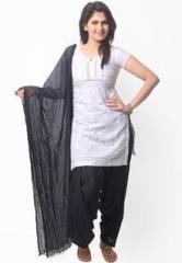 Stri Black Printed Bottom & Dupatta Set women