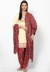 Stri Red Printed Bottom & Dupatta Sets women