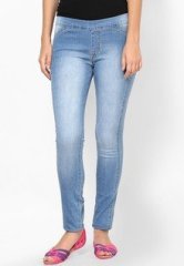 Tarama Solid Light Blue Jeans women