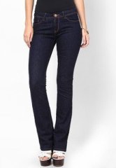 Tarama Solid Navy Blue Jeans women