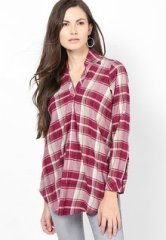 Taurus Multicolor Checks Tunic women