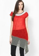 Taurus Red Printed Tunic women