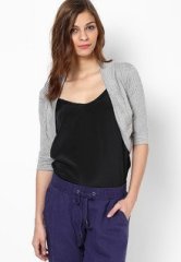 Ten On Ten Black/Grey Shrug women