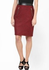 The Vanca Printed Grey Pencil Skirt women