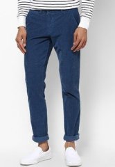 Tng Solid Blue Corduroy Trouser men