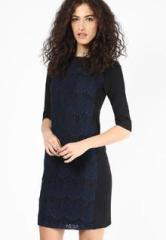 Tom Tailor Black Raglan Sleeve Lace Dress women