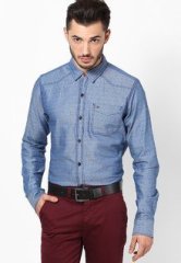 Tommy Hilfiger Indigo Full Sleeve Casual Shirts men