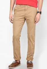 Tommy Hilfiger Khaki Tiger'S Eye Pt Hudson Chino men