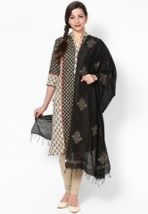 Tripti Black Silk Dupatta women