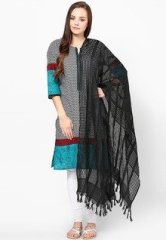 Tripti Silk Black Dupatta women