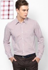 Turtle Checks Brown Slim Formal Shirt men