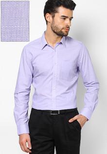 Turtle Purple Formal Shirt men