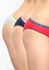 Under Colors Of Benetton Assorted Pack Of 3 Bikini With Contrasted Elactic women