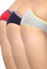 Under Colors Of Benetton Assorted Pack Of 3 Panty With Contrasted Elactic women