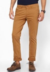 United Colors Of Benetton Brown Cross Pocket Stretch Chinos men