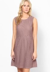 United Colors Of Benetton Mauve Sleeve Less Dress women