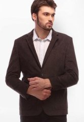 Urban Nomad Solid Brown Blazer men