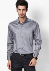 Van Heusen Grey Full Sleeve Formal Shirt men