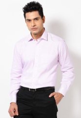 Van Heusen Purple Full Sleeve Formal Shirt men