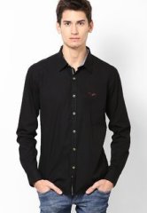 Velloche Black Casual Shirts men