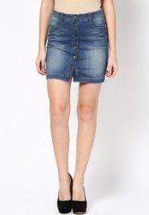 Vero Moda Denim Medium Skirt women