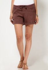 Vero Moda Purple Relaxed Rib Shorts women