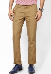 Wills Lifestyle Khaki Casual Trouser men