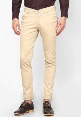 Wintage Solid Beige Chinos men