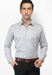 Wizman Checked Grey Formal Shirt men