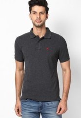 Wrangler Anthra Melange Polo T Shirt men