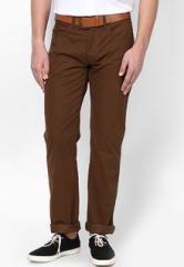 Wrangler Brown Casual Trouser men