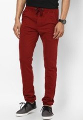 Wym Solid Maroon Pyjama men