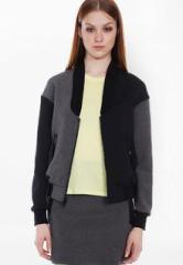 X By Gottex Black/Grey Solid Jacket women