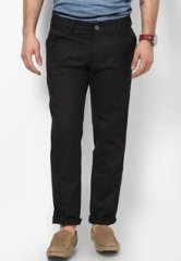 Zaab Solid Black Chinos men