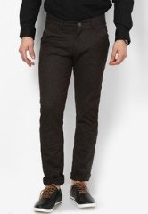 Zaab Solid Brown Chinos men